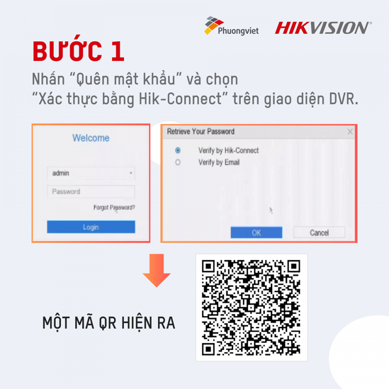 Cách reset mật khẩu đầu ghi Hikvision qua ứng dụng Hik-Connect 